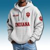 Indiana Hoosiers EST 1887 Waffle Quarter Zip Hoodie