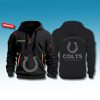 Indianapolis Colts Back In Black Quarter Zip Hoodie 2025