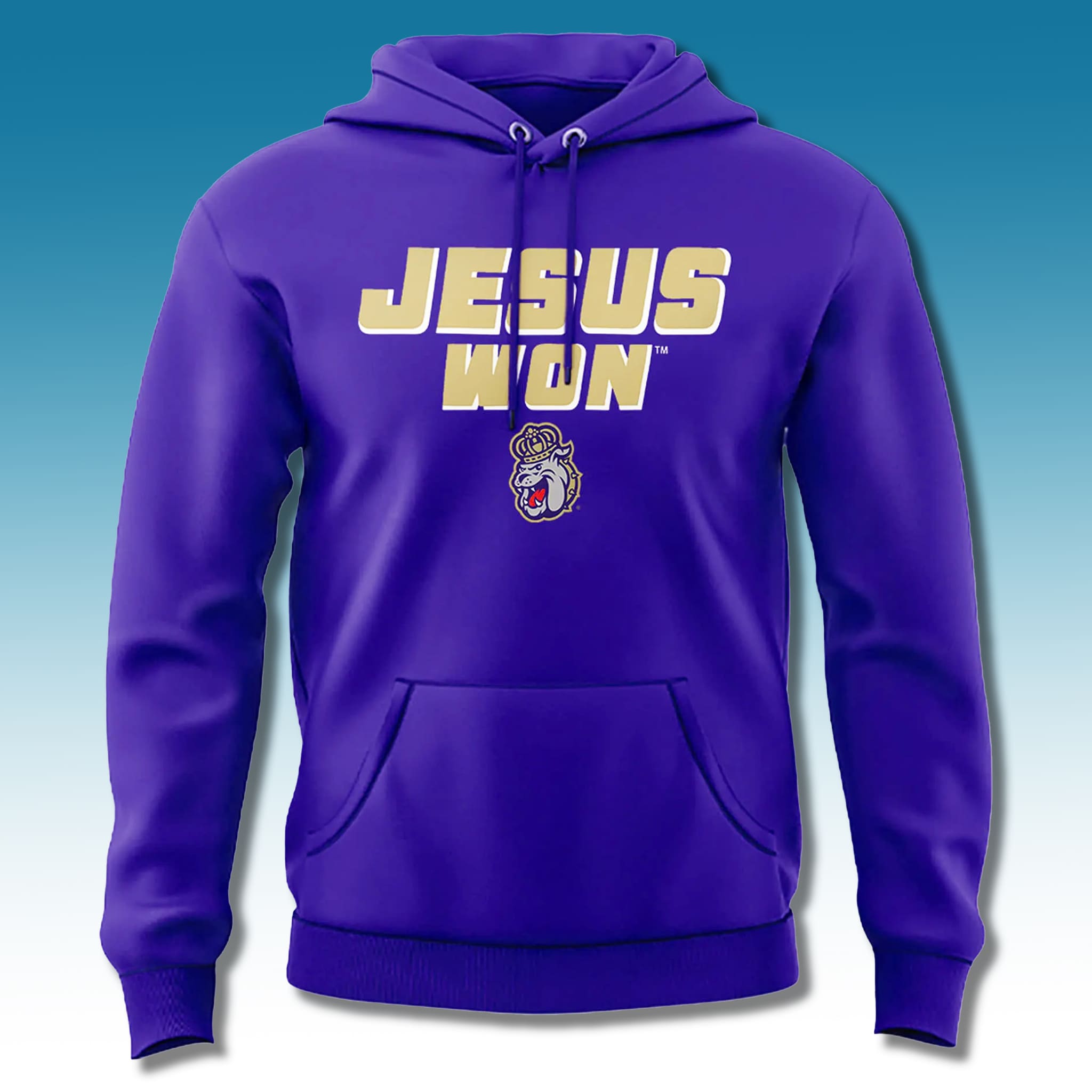 JMU 2025 Football Championship Jesus Won Hoodie JMU 2025 Football Championship Jesus Won Hoodie
