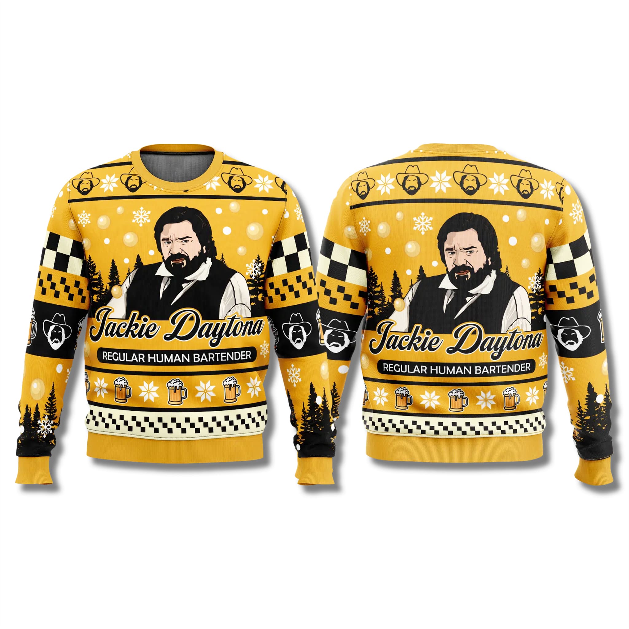 Jackie Daytona Regular Human Bartender Christmas Ugly Sweater 2 Jackie Daytona Regular Human Bartender Christmas Ugly Sweater 2