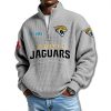 Jaguars EST 1993 Waffle Quarter Zip Sweater 5 Jacksonville Jaguars EST 1993 Waffle Quarter Zip Sweater 2