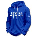 Jesus The Way The Truth The Life Cross Waffle Hoodie