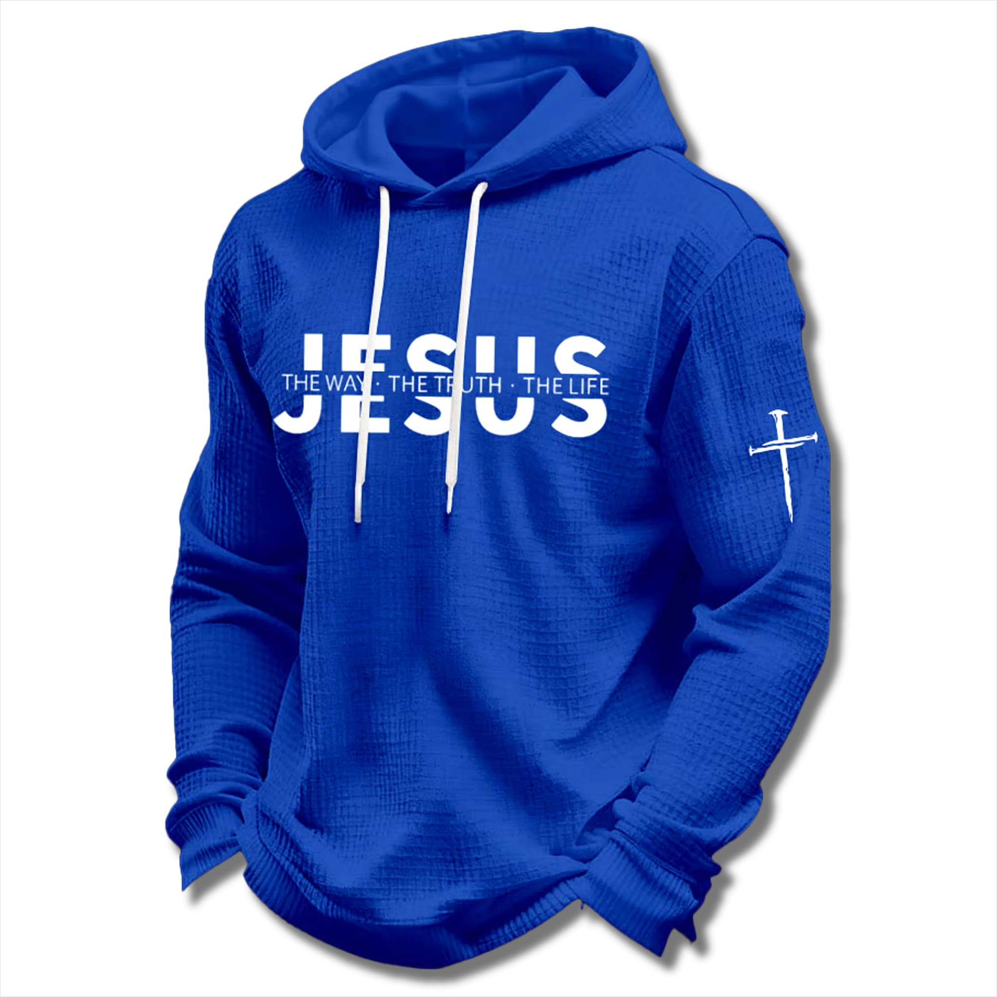 Jesus The Way The Truth The Life Cross Waffle Hoodie 1 Jesus The Way The Truth The Life Cross Waffle Hoodie 1
