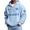 Kentucky Wildcats Waffle Quarter Zip Hoodie 2025 2