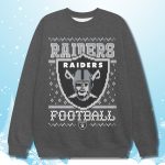 Raiders 2025 Christmas Sweatshirt Vintage
