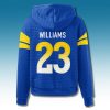 Rams Kyren Williams 23 Waffle Hoodie 4 Los Angele Rams Kyren Williams 23 Waffle Hoodie 2