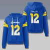 Rams Puka Nacua 12 Waffle Hoodie 6 Los Angele Rams Puka Nacua 12 Waffle Hoodie 1