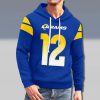 Los Angele Rams Puka Nacua 12 Waffle Hoodie