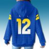 Los Angele Rams Puka Nacua 12 Waffle Hoodie 2