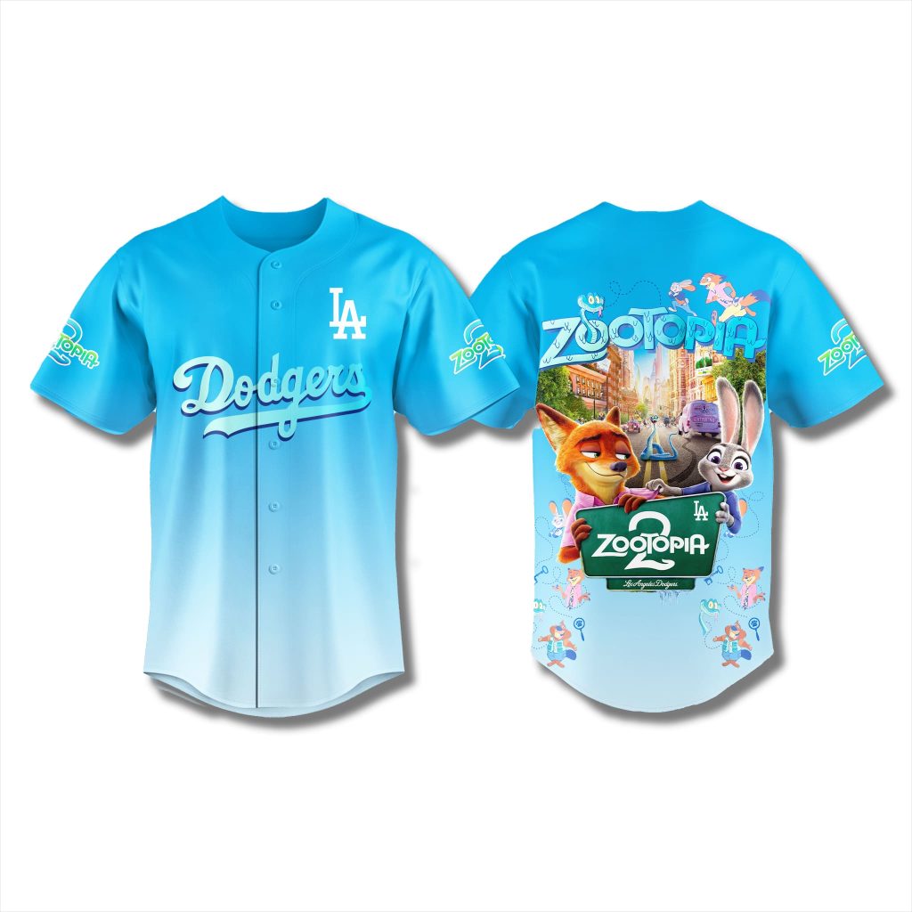 Los Angeles Dodgers Zootopia 2 Jersey 2025