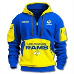 Rams Blue Yellow 1937 Quarter Zip Hoodie