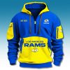 Los Angeles Rams Blue Yellow 1937 Quarter Zip Hoodie