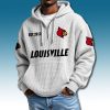 Louisville Cardinals EST 1912 Waffle Quarter Zip Hoodie