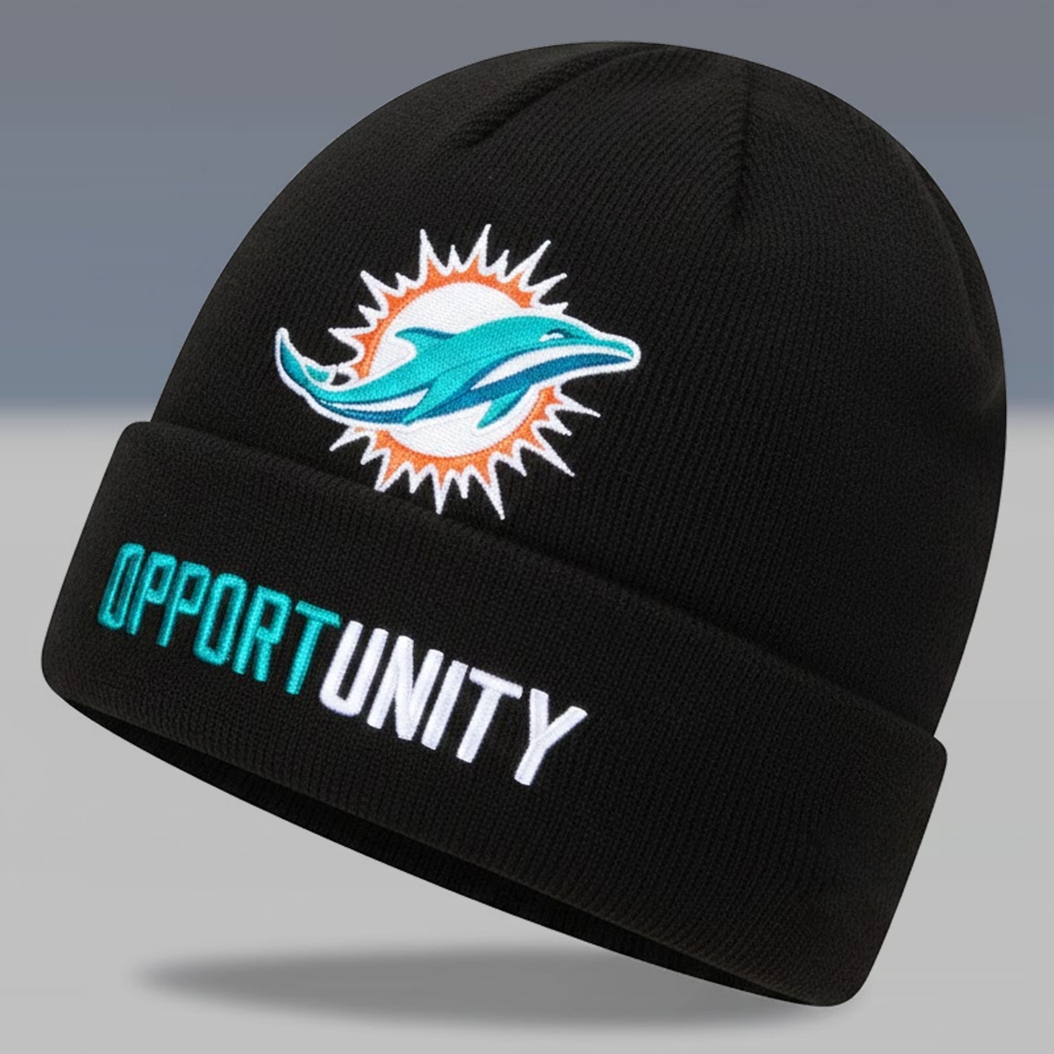 Dolphins Opportunity Beanie Hat 2 Miami Dolphins Opportunity Beanie Hat 2