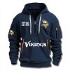 Vikings EST 1961 Quarter Zip Hoodie 4 Minnesota Vikings EST 1961 Quarter Zip Hoodie 1