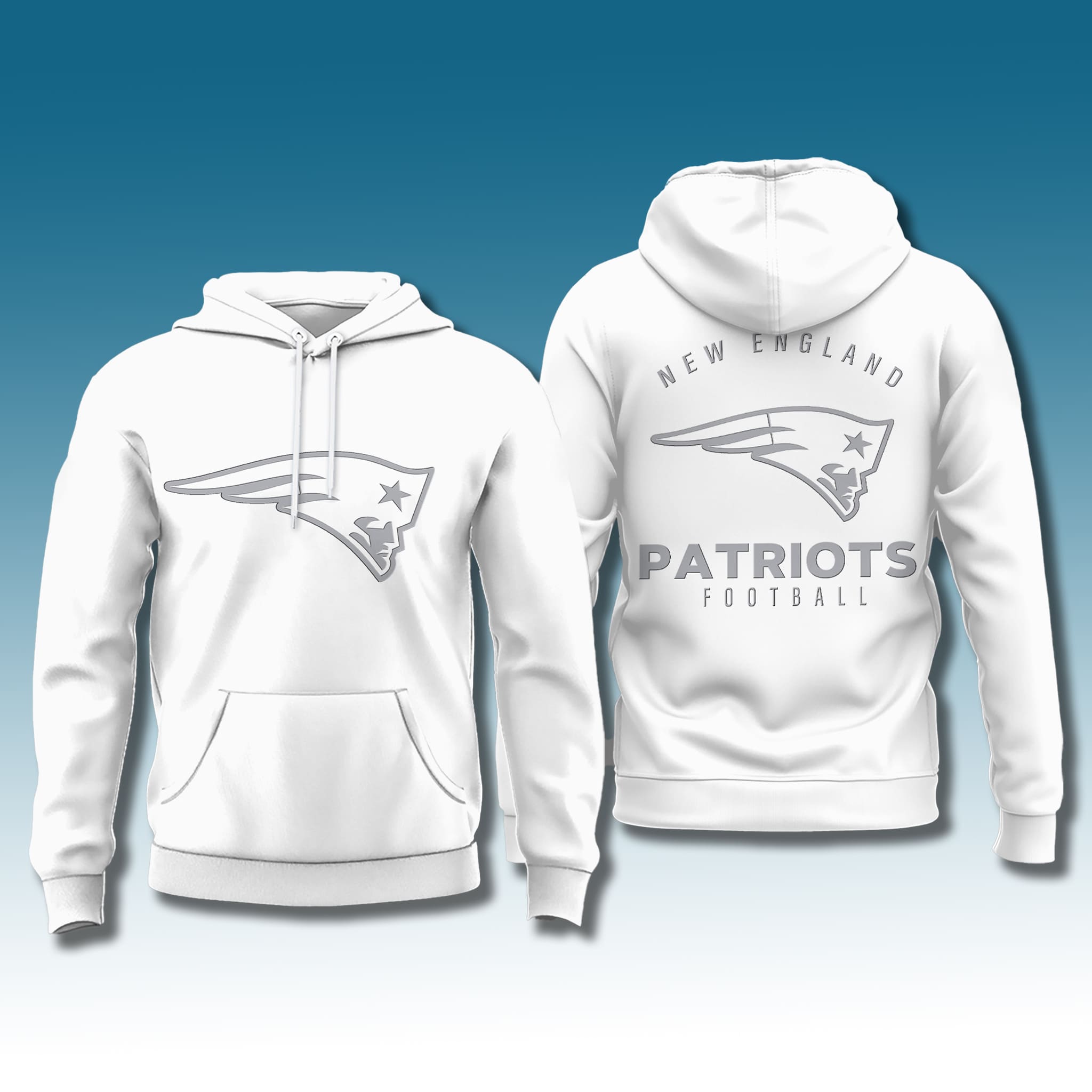 Patriots 2026 White Out Hoodie 2 New England Patriots 2026 White Out Hoodie