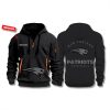 New England Patriots Back In Black Quarter Zip Hoodie 2025 1