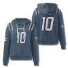 Patriots Drake Maye 10 Waffle Hoodie 8 New England Patriots Drake Maye 10 Waffle Hoodie 3