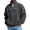 Patriots EST 1959 Waffle Quarter Zip Sweater 8 New England Patriots EST 1959 Waffle Quarter Zip Sweater 1