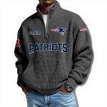 Patriots EST 1959 Waffle Quarter Zip Sweater