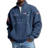New England Patriots EST 1959 Waffle Quarter Zip Sweater 3