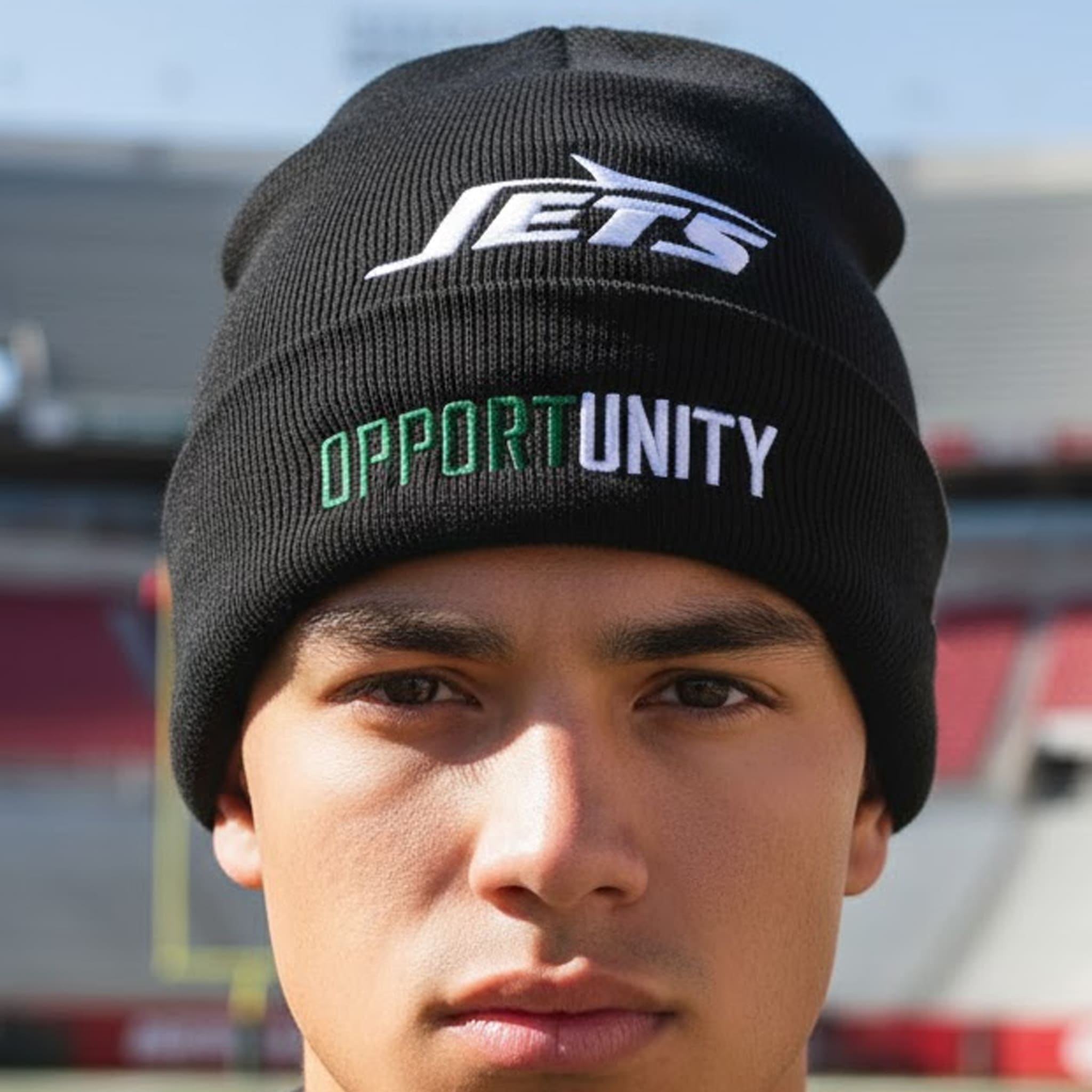 Jets Opportunity Beanie Hat 3 New York Jets Opportunity Beanie Hat 3