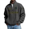 Notre Dame Fighting Irish EST 1887 Waffle Quarter Zip Sweater