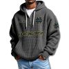 Notre Dame Fighting Irish Waffle Quarter Zip Hoodie 2025 2