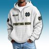 Notre Dame Fighting Irish Waffle Quarter Zip Hoodie 2025 3