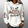 Oklahoma Sooners It's About Football Waffle Hoodie 3 Oklahoma Sooners Its About Football Waffle Hoodie