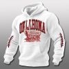 Oklahoma Sooners Wagon Wheel Waffle Hoodie 4 Oklahoma Sooners Wagon Wheel Waffle Hoodie 1