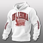 Oklahoma Sooners Wagon Wheel Waffle Hoodie