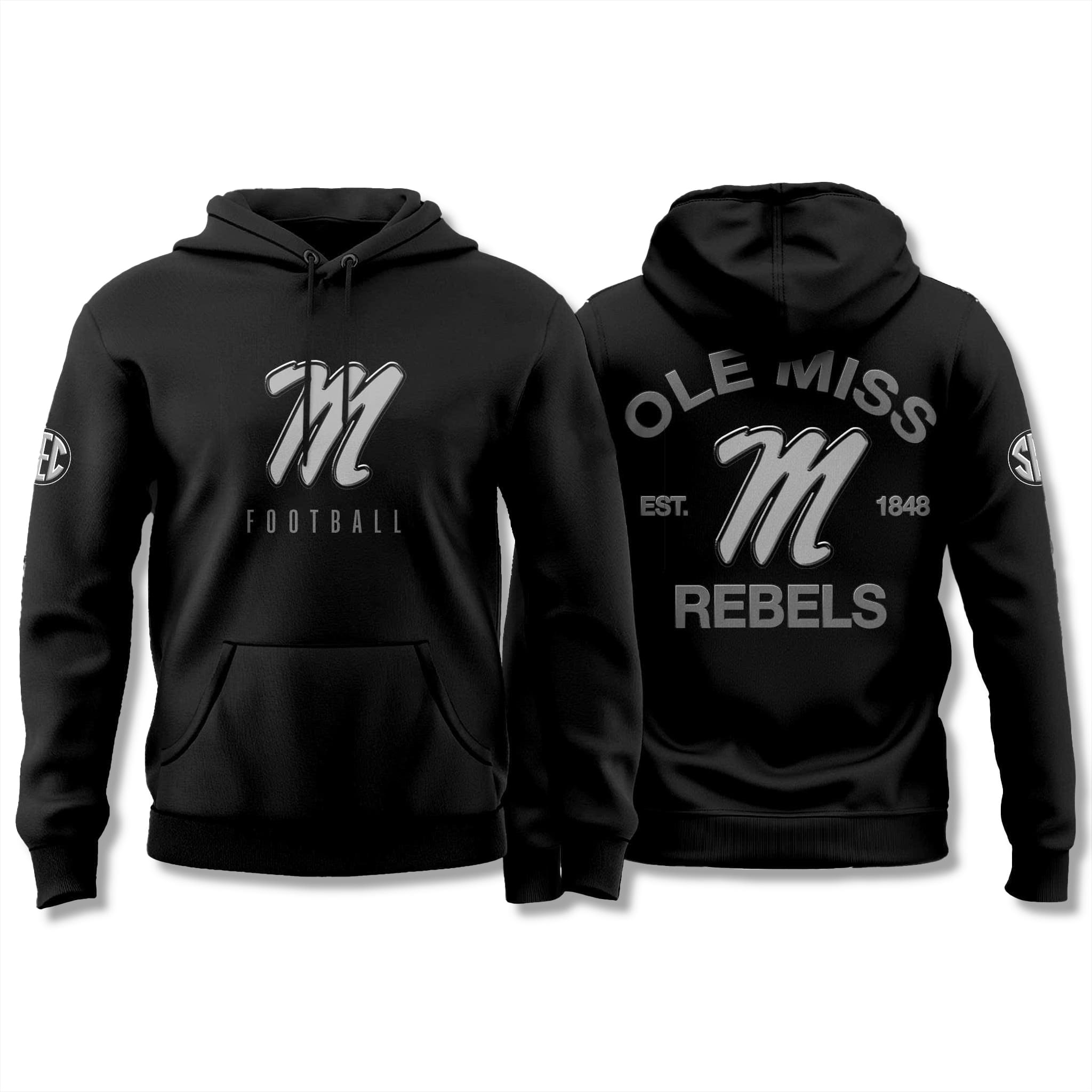 Ole Miss Rebels Back In Black Hoodie 2026 Ole Miss Rebels Back In Black Hoodie 2026