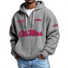 Ole Miss Rebels Waffle Quarter Zip Hoodie 2025 7 Ole Miss Rebels Waffle 2025 Quarter Zip Hoodie 1