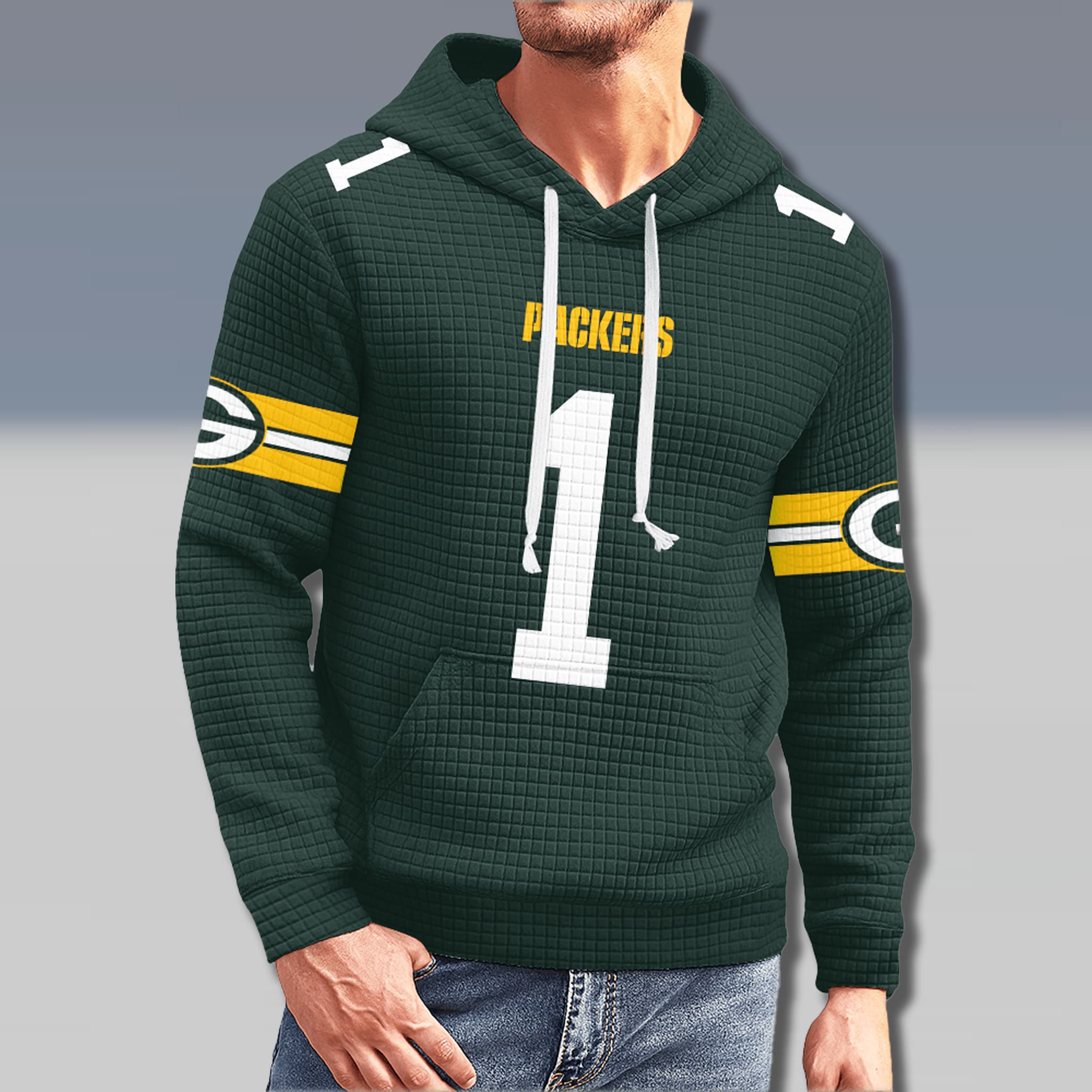 Packers Micah Parsons 1 Waffle Hoodie 2 Packers Micah Parsons 1 Waffle Hoodie 2
