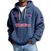 Philadelphia Phillies EST 1883 Waffle Quarter Zip Hoodie 5 Philadelphia Phillies EST 1883 Waffle Quarter Zip Hoodie 2
