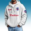 Philadelphia Phillies EST 1883 Waffle Quarter Zip Hoodie 7 Philadelphia Phillies EST 1883 Waffle Quarter Zip Hoodie 4
