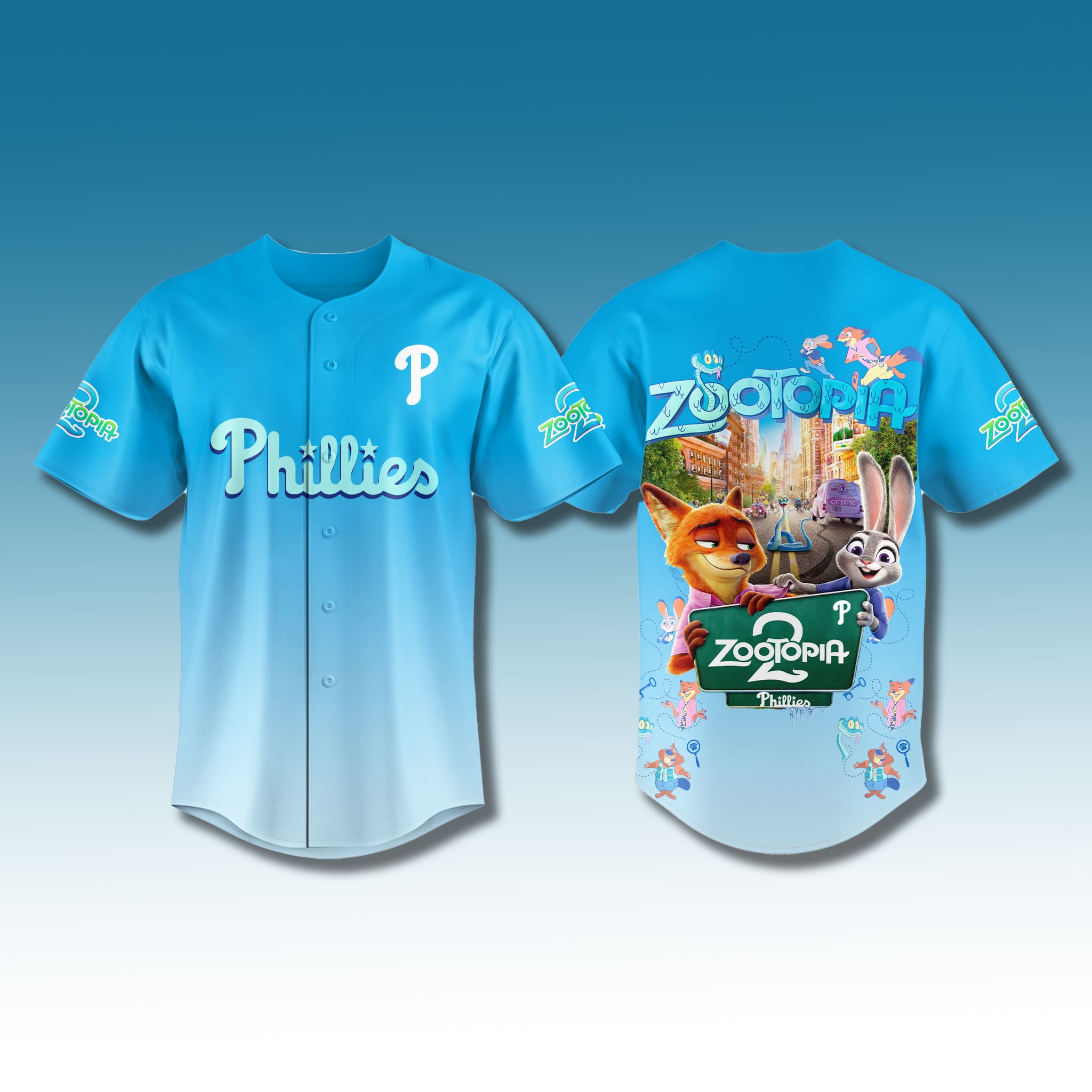 Philadelphia Phillies Zootopia 2 Jersey 2025 2 Philadelphia Phillies Zootopia 2 Jersey 2025 2
