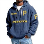 Pittsburgh Pirates EST 1882 Waffle Quarter Zip Hoodie