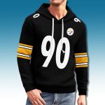 Steelers TJ Watt 90 Waffle Hoodie
