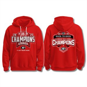Georgia Bulldogs 2025 Back To Back SEC Champions Sweatshirt 1