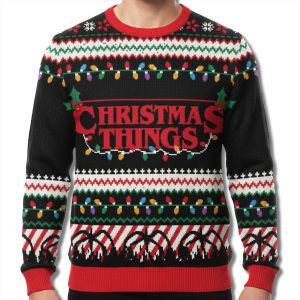 Christmas Things Stranger Things 5 Ugly Sweatshirt 1