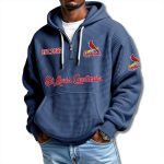 St Louis Cardinals EST 1882 Waffle Quarter Zip Hoodie