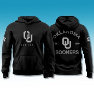 Oklahoma Sooners Back In Black Hoodie 2026 1