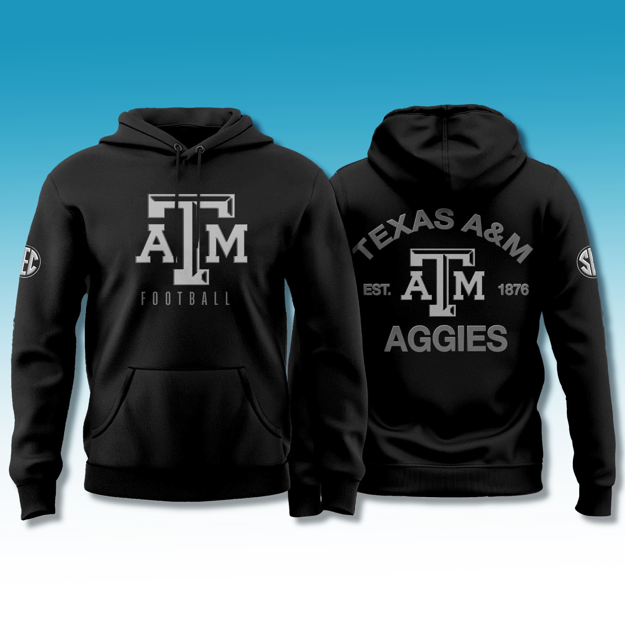 Texas A&M Aggies Back In Black Hoodie 2026 2 Texas AM Aggies Back In Black Hoodie 2026
