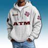 Texas AM Aggies EST 1894 Waffle Quarter Zip Hoodie 2