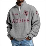 Texas AM Aggies EST 1894 Waffle Quarter Zip Sweater