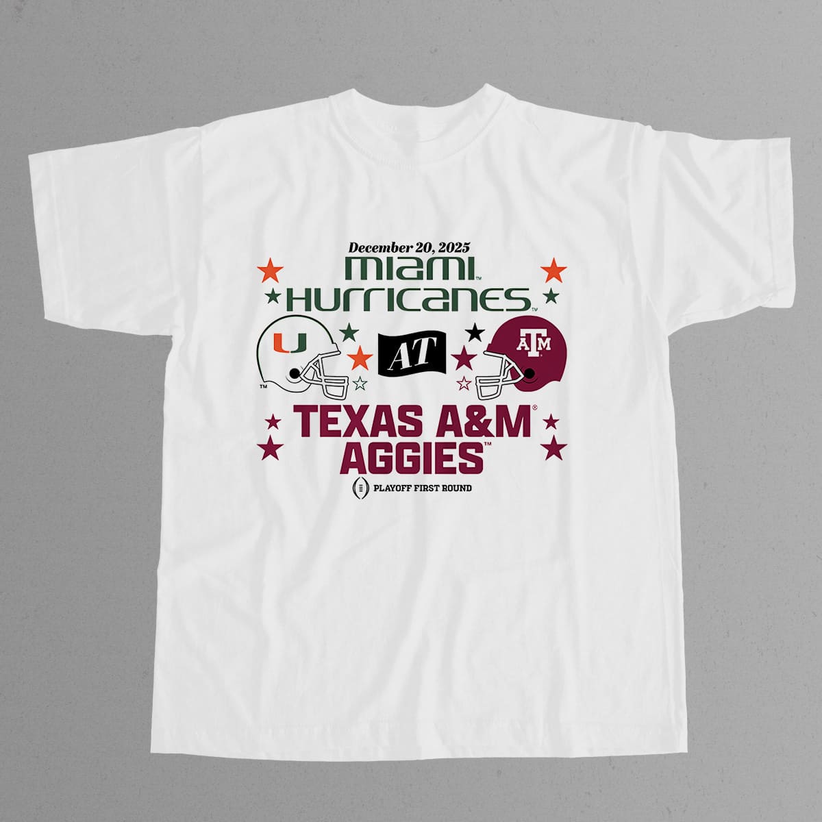 Texas A&M vs Miami Hurricanes 2025 CFP Shirt 5 Texas AM vs Miami Hurricanes 2025 CFP Shirt 8