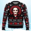 The Saw Live Or Die Make Your Choice Christmas Ugly Sweater 5 The Saw Live Or Die Make Your Choice Christmas Ugly Sweater