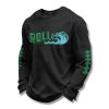Tulane Football Roll Wave Waffle Sweater